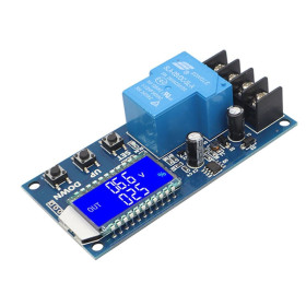 Lítium töltésvédő modul, 6-60V, 30A, Kijelző, soros