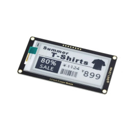 E-Paper Screen, E-Ink, 2.13", SPI, 3.3-5V, Black