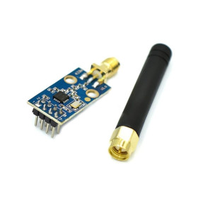 CC1101 wireless transceiver module + SMA antenna, 433MHz