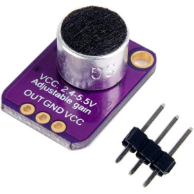Modulo microfono MAX4466, con amplificazione, guadagno