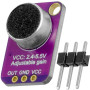 MAX4466 microphone module, with amplification, adjustable gain