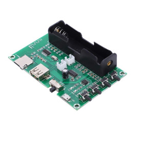 Erősítő modul 18650 akkumulátorral, PAM8403-mal, 2x5W