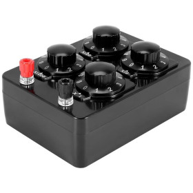 Ellenállásdoboz, 0-9999 Ohm, potenciométerekkel