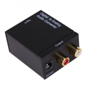 Convertor audio digital la analogic, coaxial si Toslink