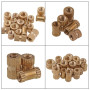 Threaded insert set, 330 pieces, M2 to M5, brass