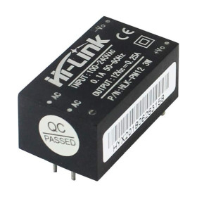 Mini alimentatore per PCB, 220 V CA a 12 V CC, 3 W, HLK-PM12