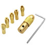 Set of 5 clamping heads, with chuck, 2.35mm shaft