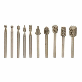 Set di 10 punte diamantate per incisione, gambo da 3 mm
