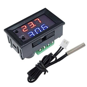 Panel thermostat module, W1209WK, 12V, heating-cooling