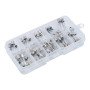Glass fuse set, 5x20 and 6x30, 5-20A, 75 pieces, with box
