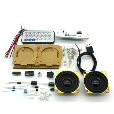 Kit fai da te per altoparlante Bluetooth, USB, 2 canali, con