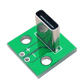 Adattatore da femmina Type-C a pin di tensione, verticale