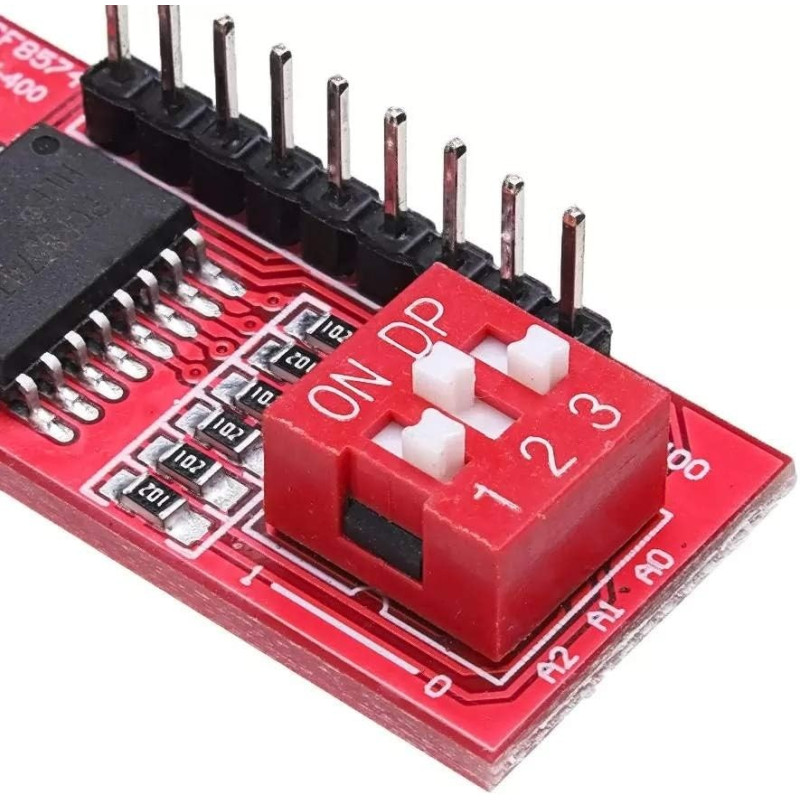 Modul extindere porturi I2C, PCF8574, suport
