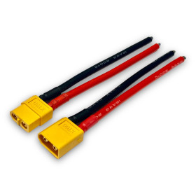 Pair of XT60 plugs, Male and Female, with 10cm wire