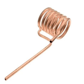 Induction coil, copper, 6mm, 53mm diameter