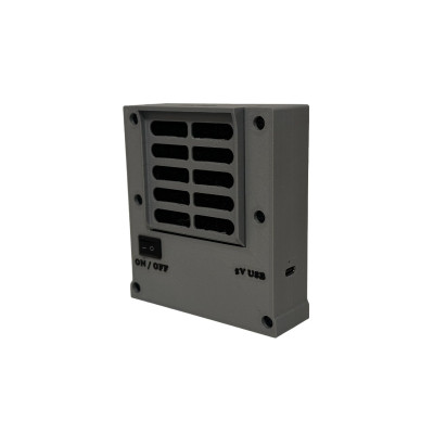 Hordozható füstelszívó készlet, 6015 ventilátor, USB-C, aktív szén