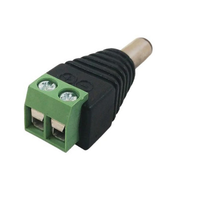 Conector DC 5.5x2.5mm tata cu surub
