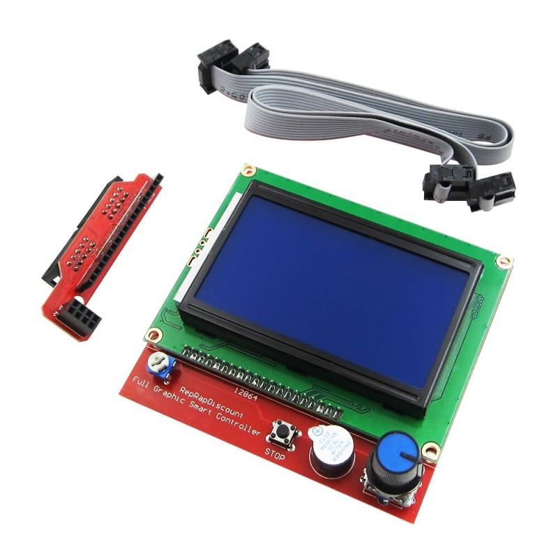 CCYLEZ 3D-Drucker Display – 12864 LCD Bildschirm, Slope Smart Blue Panel, Für CR-10 Und Ender-3 Serie