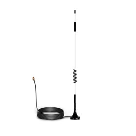 4G LTE antenna, mágneses, TS9, SMA Tata, 698-2700MHz, 12dBi