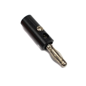 4mm Bananenstecker, männlich, schwarz