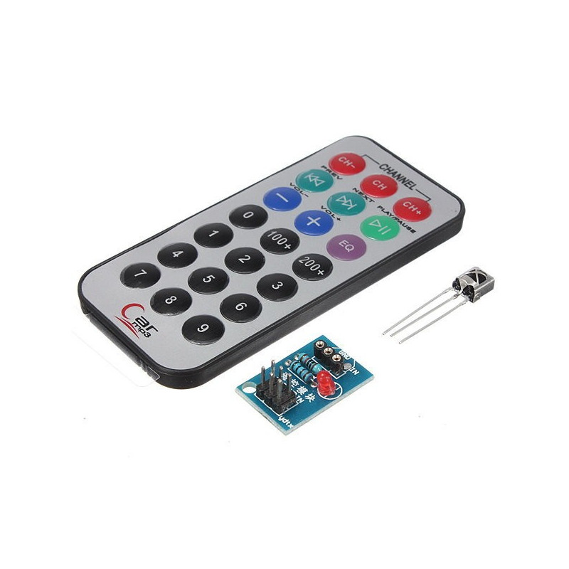 Remote control module kit + IR receiver HX1838 5V 38KHz