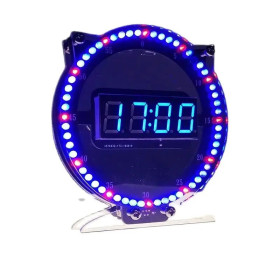 Kit sveglia fai da te, orologio LED, con animazioni e sensore