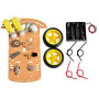 2WD car chassis kit, line follower
