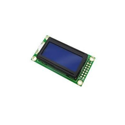 LCD 0802 8x2, lumina fundal albastru, compatibil I2C