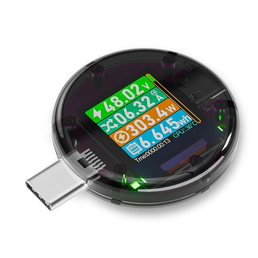 USB Type-C Tester 50V 12A with LCD Touch Screen PD3.1