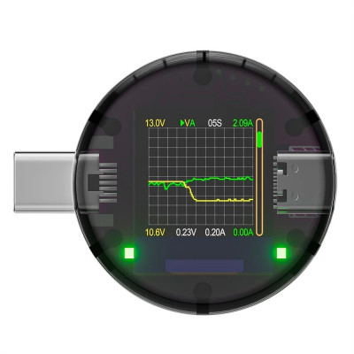 USB Type-C Tester 50V 12A with LCD Touch Screen PD3.1
