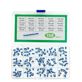 Set 150 potentiometre RM065, 15 valori, cutie