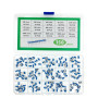 Set of 150 RM065 Potentiometers, 15 values, box