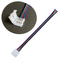 Schnellverbinder LED-Streifen 10mm, 4P, mit Kabeln
