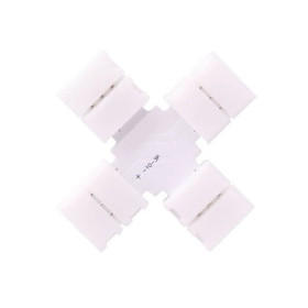 Addressable LED strip quick connector, 10mm, X shape, 3P