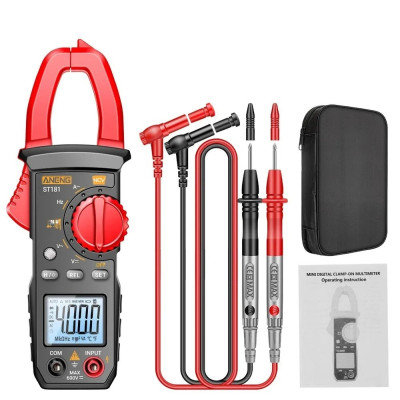 Pinza amperometrica digitale ST-181, multimetro, 600 V, 400 A