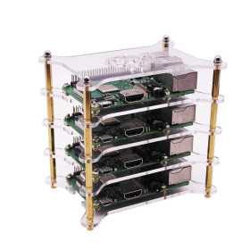 Raspberry Pi3B+ and Pi4B 8-layer Acrylic Case Kit