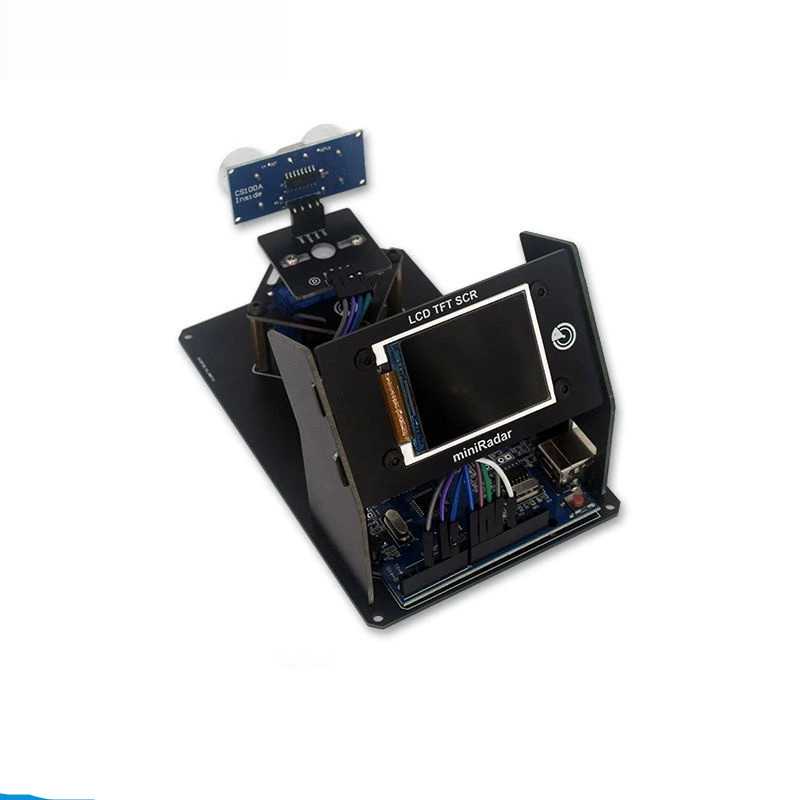Mini Weather Rader Set DIY Mini Radar Kit with Ultrasonic, 1.8 Display, UNO R3