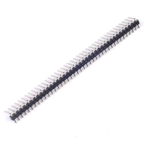 Busbar 40 male pins, 90 degrees