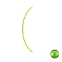 Filament LED COB flexibil verde 185mm 3V