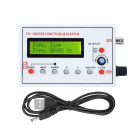 DDS FG-100 frequency generator module with LCD and housing