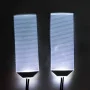 Flexible transparent LED lens set for cosplay visors