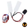 Set di lenti LED flessibili, trasparenti, Cosplay, gialle, 6 V