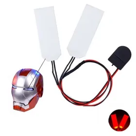 Flexibles LED-Linsenset, transparent, Cosplay, rot, 6 V