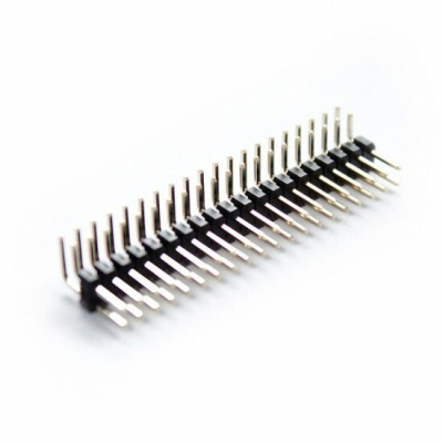 Barra collettrice 80 pin 90 gradi 2,54 maschio, doppia