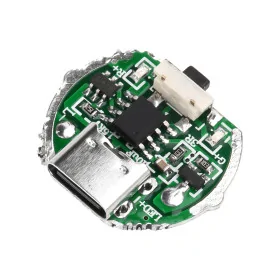 modulo driver lanterna LED, 6-10W, ricarica Type-C, 2 livelli, 3.7V
