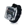 DIY LED wristwatch kit with transparent case and red display