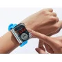 DIY LED wristwatch kit with transparent case and red display