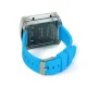 DIY LED wristwatch kit with transparent case and red display