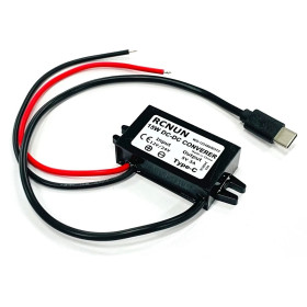 Abwärtswandler, 12-24V auf 5V, 3A, 15W, mit USB-C