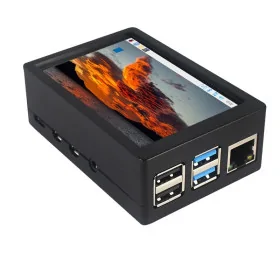 3,5 Zoll Touchscreen, Raspberry Pi, 480 x 320, SPI, mit ABS-Gehäuse